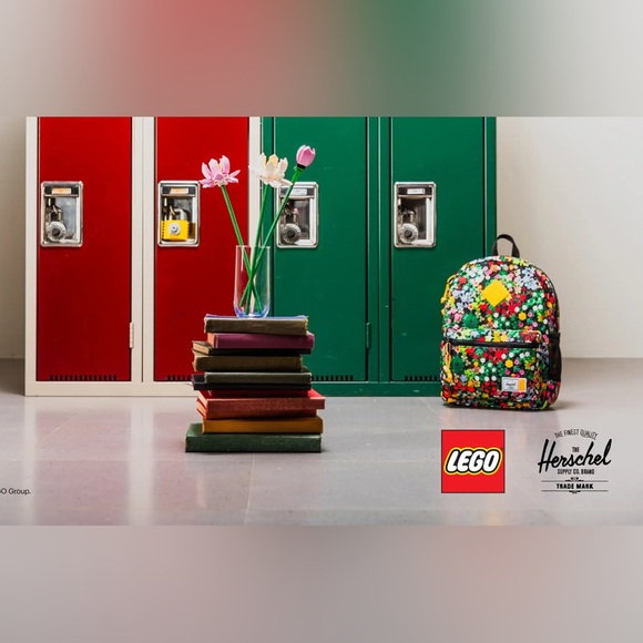 New LEGO® Herschel Heritage™ Youth Backpack Scavenger Hunt Meadow NWT - Picture 11 of 12